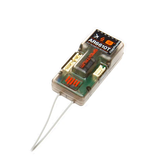 Spektrum AR6610T DSMX 6-Channel Telemetry Receiver, SPMAR6610T Small