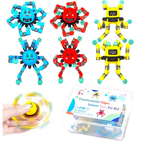 Dr.Kbder Airplane Car Travel Fidget Toys for Kids Boy 6PC, Restaurant Road Trip Activities ADHD Classroom Prizes Must Have Sensory Autism Autistic Calm Down Cool Spinner Easter Basket Stuffer for Kid