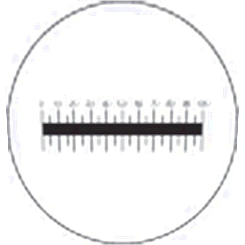 Meiji Techno MA506 Microscope Eyepiece Reticle, 10 mm/0.1 mm Scale