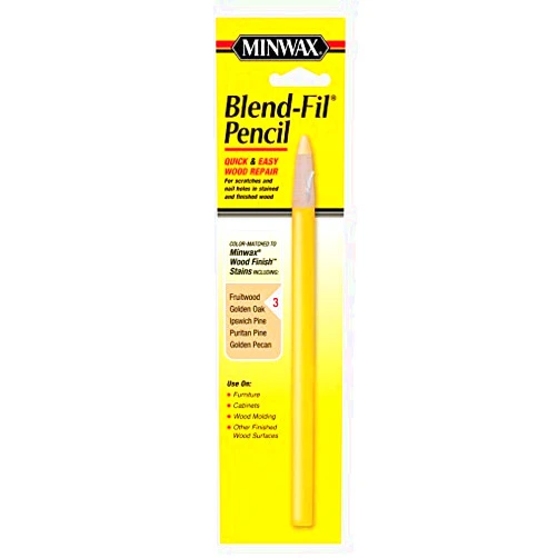 Minwax Blend-Fil No. 3 Fruitwood, Golden Oak, Golden Pecan, Pine,Puritan Wood Pencil 1 oz.