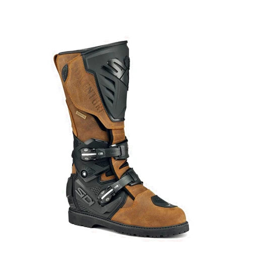SIDI | Touring Motorcycle Boots, Professional Motocross Boots for Men ADVENTURE 2 GORE-TEX, Micro-Adjustable and Replaceable Buckles, Flex System, Velcro Strap
