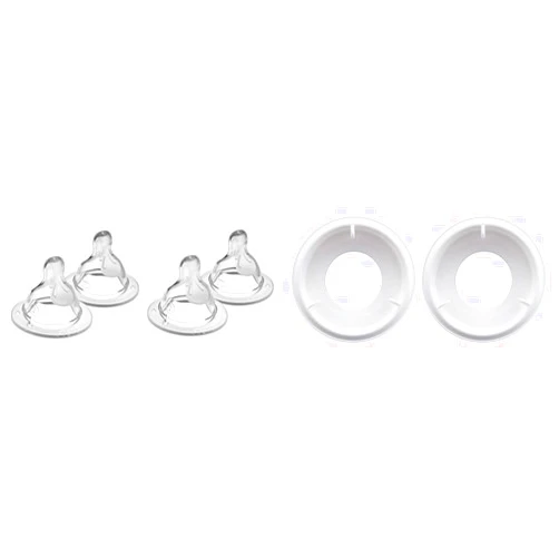 MAM Bottle Nipples Medium Flow Nipple Level 2, for 2+ Months, SkinSoft Silicone Nipples & Easy Start Anti Colic Bottle Valve Replacement,2 Count (Pack of 1)