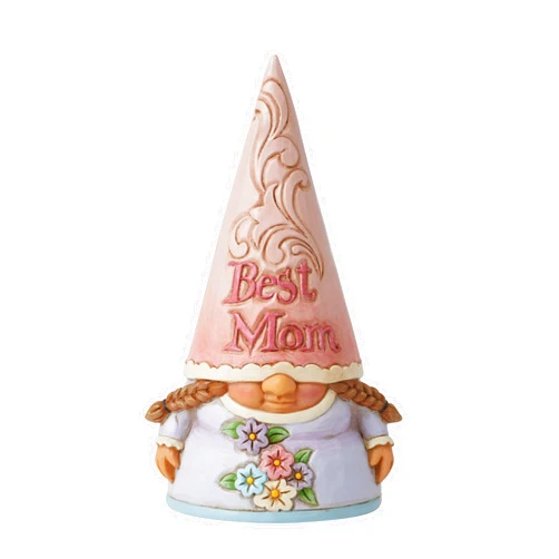 Enesco Jim Shore Heartwood Creek Four Seasons Best Mom Gnome Figurine, 4.9in H