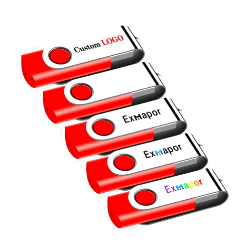 Exmapor Customized USB Flash Drives 128MB 50PCS Exmapor Thumb Drive Personalized with Your Logo
