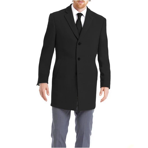 Calvin Klein Men's Slim Fit Wool Blend Overcoat Jacket