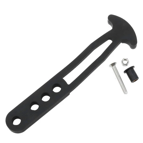 AYLIFU 1Set Boat Telescoping Ladder Strap Marine Grade Secure Retaining Rubber Latch Band with 4 Adjustable Mounting Holes for 2-Step and 4-Step Ladder (7 Inch)