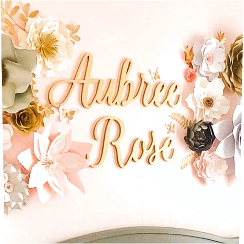 Adoren Custom Name Sign - Aubree Font