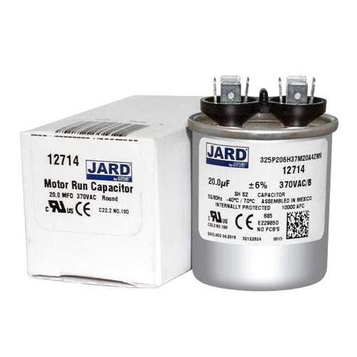 GE Replacement Round Capacitor 20 uf MFD 370 Volt (Replaces Old GE Genteq # B9456-65 27L321) 20 MFD at 370 Volts