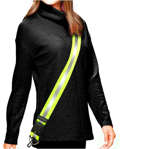 ZEMOZEN High Visibility Reflective Sash for Walking at Night -Perfect Substitution Reflective Vest Reflective Jacket, Running Gear for Men Women Kids, Night Walking Safety Gear Reflective Belt for Dog Walking