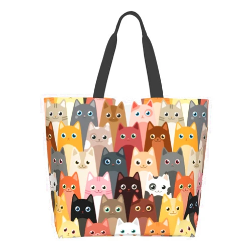 Cafl Shoulder Bag Large Reusable Eco-friendly Shopping Bags Portable Storage Handbag