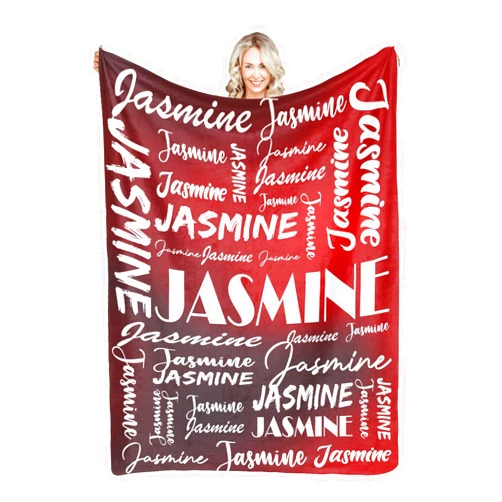 Dr.TOUGH Personalized Name Blanket for Kids Adults Custom Blanket with Name Personalized Blankets and Throws Super Soft Flannel Blankets Gifts for Chrismas Birthday