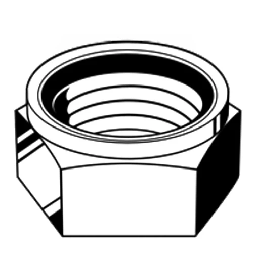 Generic M8-1.25 Nylon Insert Thin Locknuts, 18-8 Stainless Steel A2-70, Coarse, Meets DIN 985 Specifications (25 Pack)