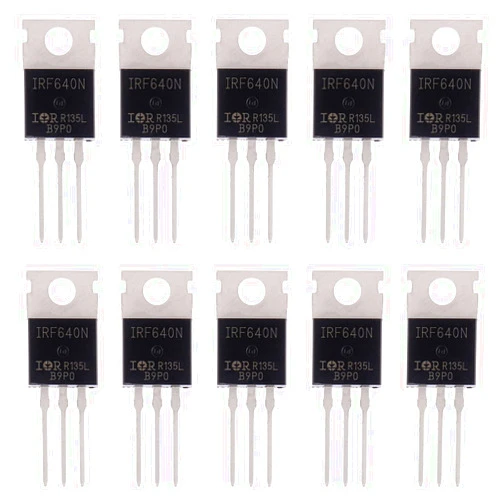 BOJACK IRF640 MOSFET IRF640N 18A 200V IRF640NPBF N-Channel Power MOSFET TO-220AB (Pack of 10)