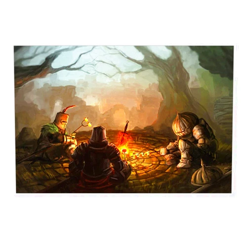 KANCAIGOU Dark Souls Canvas Prints Wall Art poster Home Decor For Home (A,12x18inch Unframed)