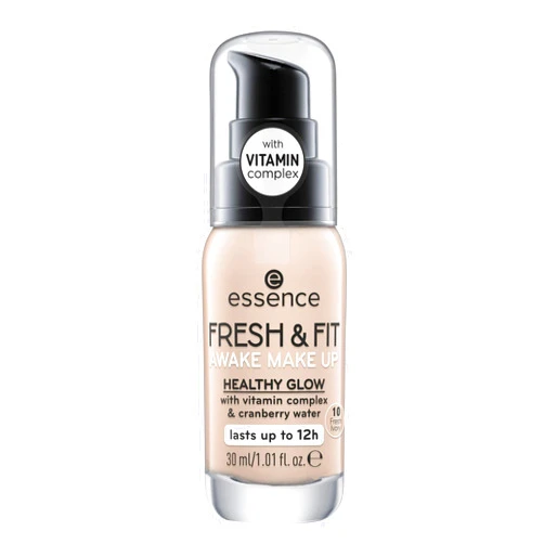 essence | Fresh & Fit Awake Make Up Foundation with Vitamin Complex & Cranberry Water | Fresh Ivory & Cruelty Free