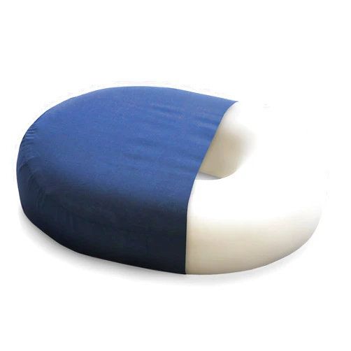 DMI Seat Cushion Donut Pillow and Chair Pillow for Tailbone Pain Relief, Hemorrhoids, Prostate, Pregnancy, Post Natal, Pressure Relief and Surgery, 18 x 15 x 3, Navy