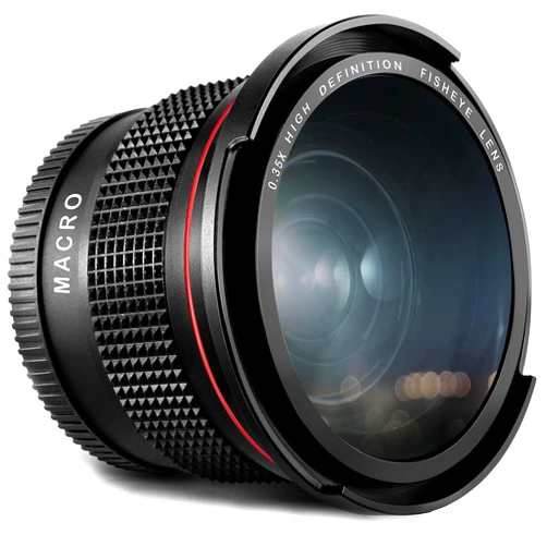 Altura Photo 58MM 0.35x Fisheye Wide Angle Lens (w/Macro Portion) for DSLR Cameras EOS Rebel 70D 77D 80D 90D T8i T7 T7i T6i T6s T6 T5i T5 T4i T3i T100 SL1 SL2 SL3