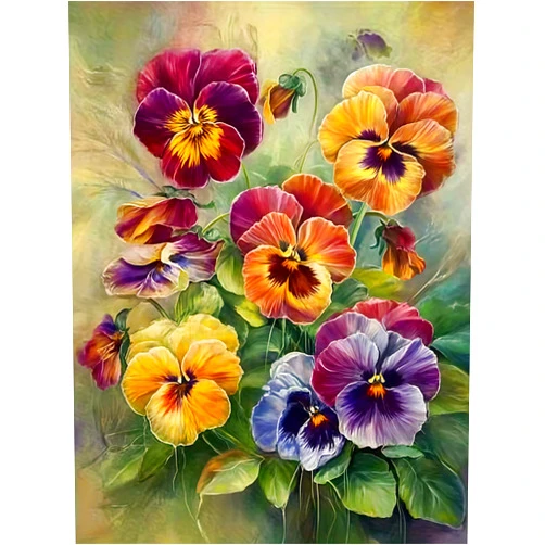 XSJDBYYQ Diamond Art Kits for Adults Flower, DIY 5D Diamond Painting Kit for Beginners, Full Round Drill Gem Art Dots for Adults, Diamond Dots Paintings Crafts Home Wall Decor 12X16 Inch