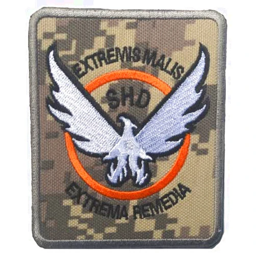 StarWay SHD The Division Agent Embroidered Patches for Embroidery Cloth Patch Badge Hook & Loop Christmas Embroidered Patch