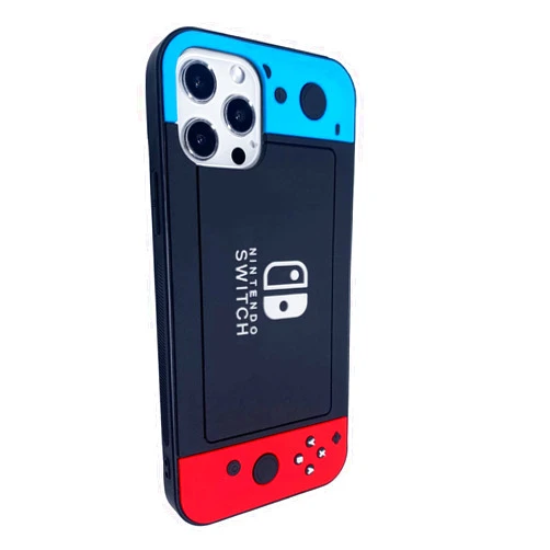 ZBDLXMD Compatible with iPhone 12 Pro/12 Universal case for Boys Kids Men, 3D Cool Video Game Controller Button Personalized Full Body Full Camera Cover Soft and Cute, 6.1 inches Blue