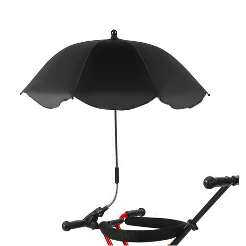 CDQL Baby Umbrella Stroller Parasol with Clamp Adjustable, UV Protection Clip on Umbrella Stroller for Toddlers 1-3 Stroller Sun Shade Umbrella for Trolley, Beach Chair, Wheelchair, Travel