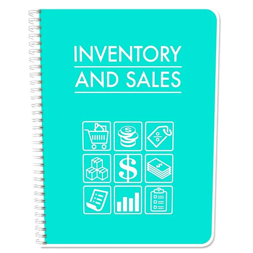 BookFactory Inventory and Sales Log Book/Small Business Order Notebook/Inventory & Sales Ledger Book/Log Book/Notebook/Organizer - 120 Pages, 8.5