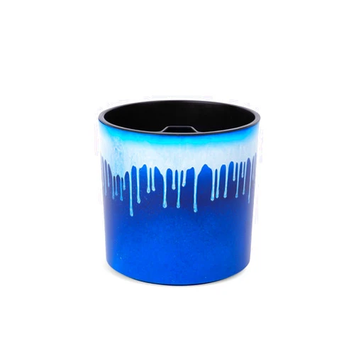 rePotme 8 inch Self Watering Plant Pot for Indoor Plants, African Violets, Succulents, The Aqua Core Collection (Blizzard Blue)