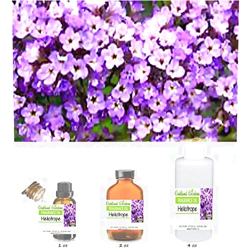 Oakland Gardens Heliotrope Fragrance Oil Grade Uncut Oil - an Unusual Floral with a powdery Vanilla Finish, and just The barest Trace of Licorice (060 mL - 2.0 fl oz. Bottle)