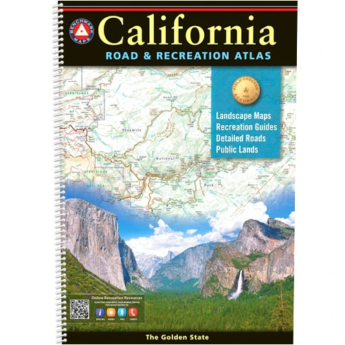 By Benchmark Maps (Author) California Road & Recreation Atlas - 12th Edition, 2024 (Benchmark)