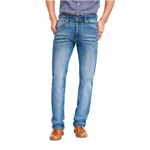Agile Ethanol Mens Super Comfy Straight Stretch Knit Jersey Denim Five Pocket Jean