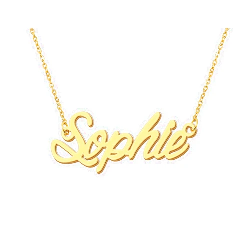 Aoloshow Personalized Name Necklace Custom Any Name Necklaces Jewelry for Womens New Mom Bridesmaid Gift