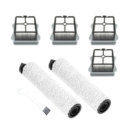 Bitpixel iFloor 3 Compatible with Tineco Floor One S3, iFLOOR 3 Breeze Complete, FLOOR ONE S3 Breeze Cordless Vacuum Cleaner Part Accessories, 2 Brush Rollers 4 Filters 1 Cleaning Tool Replacement
