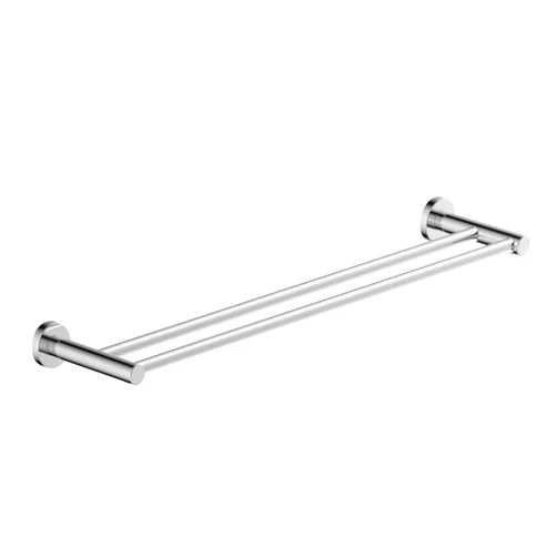 Symmons 353DTB-24 Dia 24 in. Double Wall-Mounted Towel Bar in Polished Chrome