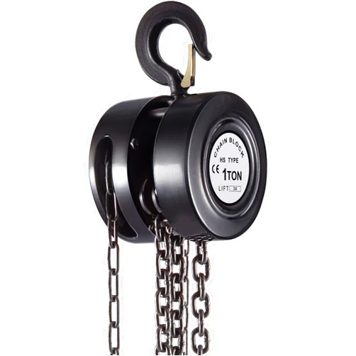 VEVOR Hand Chain Hoist, 2200 lbs /1 Ton Capacity Chain Block, 10ft/3m Lift Manual Hand Chain Block, Manual Hoist w/Industrial-Grade Steel Construction for Lifting Good in Transport & Workshop, Black