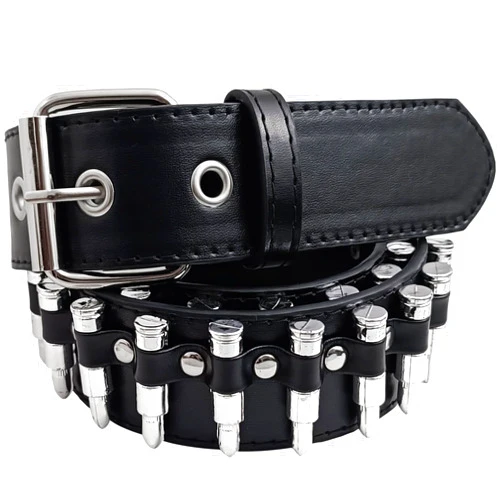 EaciTown Studded Belt Bullet Rivets Belt Y2k Secene Costume Women Men Goth Belts