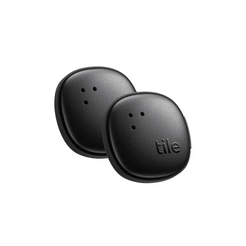 Tile by Life360 Sticker - Small Bluetooth Tracker, Remote Finder and Item Locator for Bikes, Glasses and More. Both iOS and Android Compatible. Phone Finder. 2-Pack (Black)
