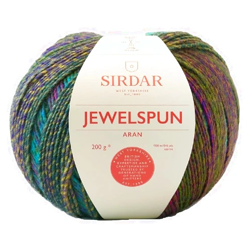 Sirdar Jewelspun Aran, Evening Jade (852), 200g