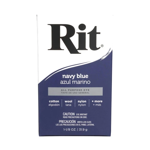 Rit Dye 3-30 Powdered Fabric Dye, Navy Blue