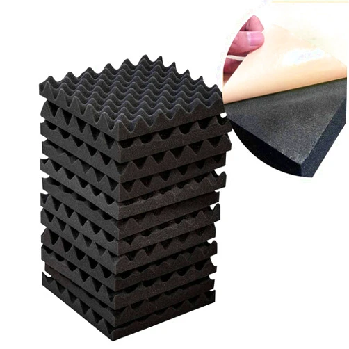 KAISHENGWEI Acoustic panels Studio foam Self-Adhesive 12 pack Egg Crate 2