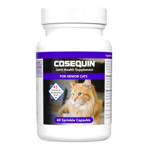 Nutramax Laboratories Cosequin Senior Joint Health Supplement for Cats, 60 Sprinkle Capsules