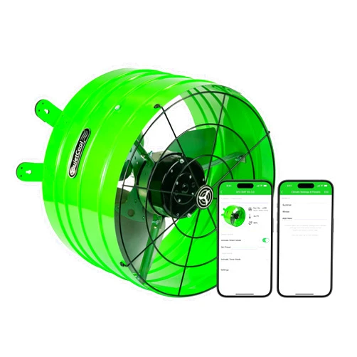 Quietcool AFG SMT ES-3.0 Smart Attic Fan for Gable Vents - Up to 2801 CFM - As low as 22 Watts - Smart App Control - Thermostat and Humidistat - 20ft Power Cord - Plug-and-play - Three Speed