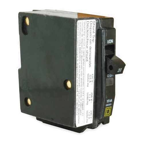 SCHNEIDER ELECTRIC Miniature 120/240-Volt 50-Amp QOB2501021 Molded Case Circuit Breaker 600V 45A