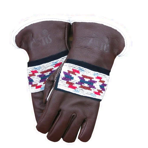 Astis Ruffed Grouse Leather Golves (Chocolate,L)