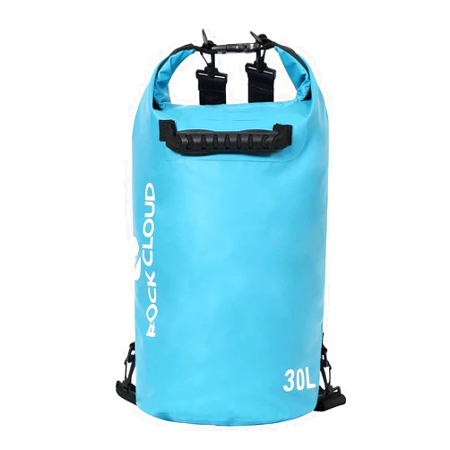 ROCK CLOUD Dry Bag Waterproof 30L Dry Sack for Kayaking Rafting Boating Beach Surfing Swimming Canoe Camping Hiking Fishing Ski, Lake Blue