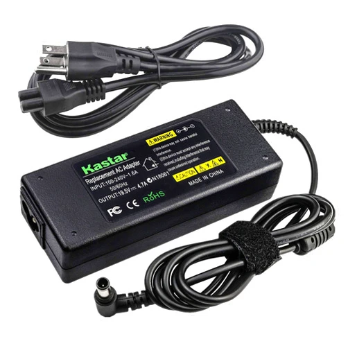 Kastar AC Adapter/Power Supply Replacement for Sony Vaio PCG-5J2L PCG-61511L 61611L PCG-6G4L PCG-7113L PCG-7133L PCG-7141L PCG-7142L PCG-7154L PCG-7Y2L PCG-FR VGN-CR VGN-CR320E/R VGN-FW VGN-NS VGN-P