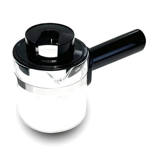 ALLCUP 4 Cup Espresso Glass Coffee Pot Replacement-Espresso Accessories Compatible with IMUSA, Hamilton Beach, Mr.Coffee, Breville, UNIVEN Espresso Machine,Black handle
