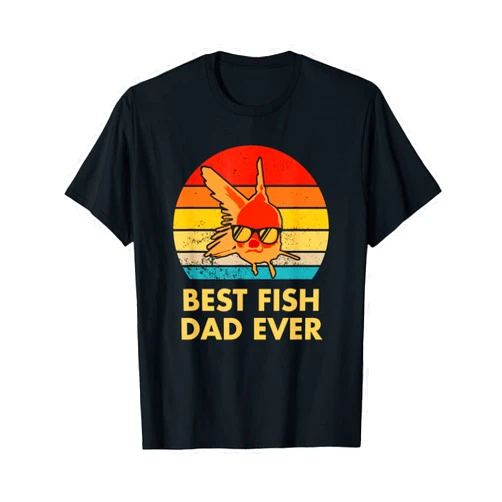 Aquarist T Shirts by Fish Keeping Co. Best Fish Dad Ever Goldfish T Shirt for Fish Keepers T-Shirt