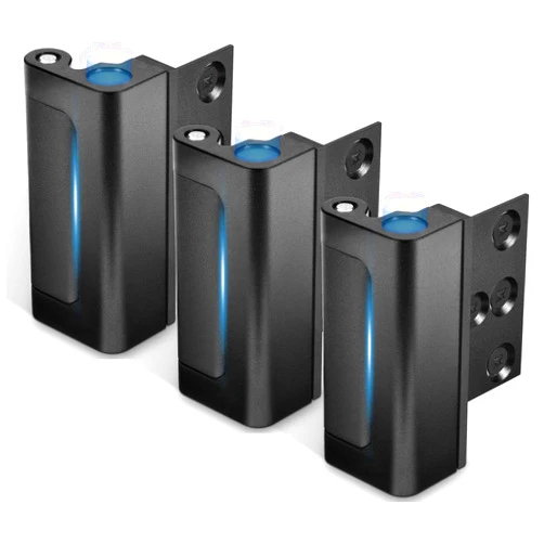 Steinwhale 3Pack Home Security Door Reinforcement Lock, Childproof Safety Door Lock Latch Inside Stopper, Add High Security to Prevent Home Unauthorized Entry, Aluminum Construction Finish Black