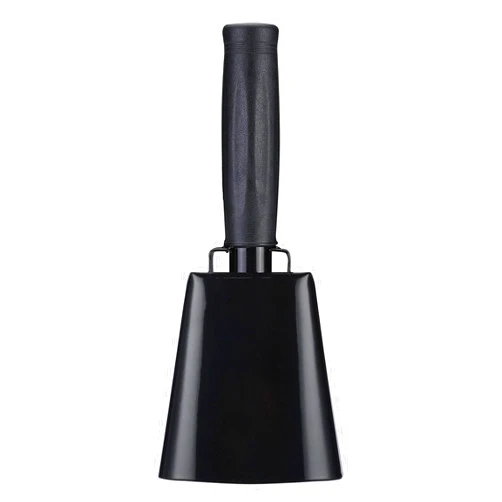 Jinsihou 8’’ Steel Cow Bell with Handle, Noise Maker Cowbell, Cheering Loud Hand Call Bell for Sport Events Football Soccer Hockey Baseball Basketball Games Party Concert Graduations School Wedding Farm Ranch