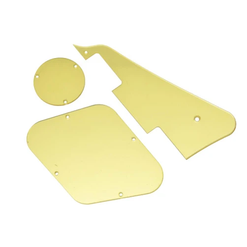 KAISH Gold Mirror LP Standard Pickguard Back Plate Switch Cavity Covers for USA Les Paul